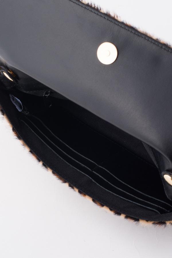 �쥪�ѡ�����2WAY����å��Хå������쥪�ѡ��ɣ��֥�å���[AL SOLITO] 16165/HAIR CALF x ELITE/LINCE��BLACK