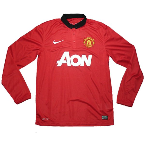 【激レア】マンチェスター長袖　ユニフォーム　ナイキ　ボーダフォンXL　サッカー 激レア】マンチェスター 長袖ユニフォーム ボーダフォン XL