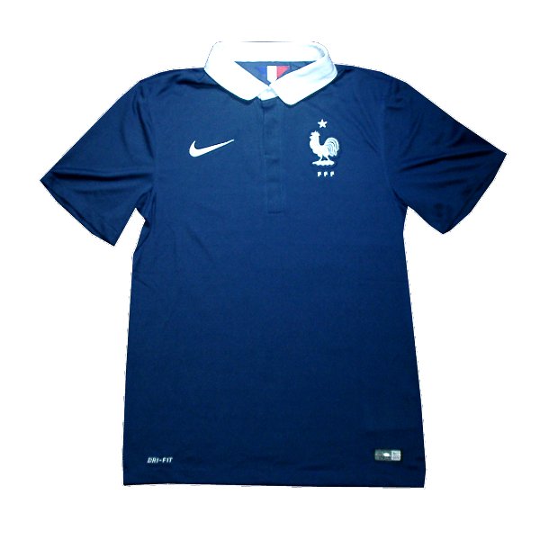 Nike フランス代表 2014 ポロシャツ Sサイズ ネイビー フランス代表 14 ホーム 半袖 ユニフォーム NIKE FIFAワールド