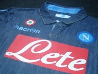 ナポリ 　14 アウェイ　半袖　ユニフォーム　MACRON　2014シーズン/オーセンティック|セリエA|完売モデル（次回入荷未定）