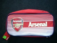 アーセナル　チームオフィシャル　シューズバッグ　ストライプ　【他商品同梱OK・送料無料商品】