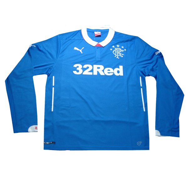 グラスゴーレンジャーズ 14 ホーム 長袖 ユニフォーム Puma 14シーズン 完売モデル 次回入荷未定 その他各国リーグ fb バルボラフットボール Official Soccer Goods ユニフォーム マーキング サッカーグッズ