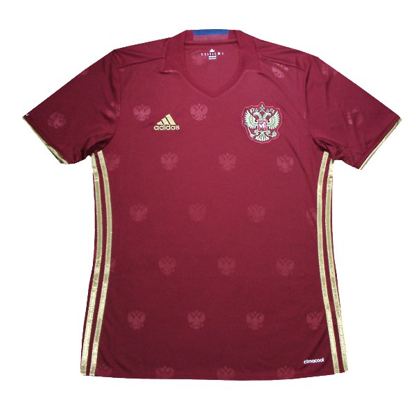 2016 euro 限定1/413枚 ロシア代表 ユニフォーム 新品 ロシア代表 16 ホーム 半袖 ユニフォーム ADIDAS ユーロ2016 | 完売