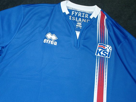 アイスランド代表 16 ホーム 半袖 ユニフォーム errea ユーロ2016