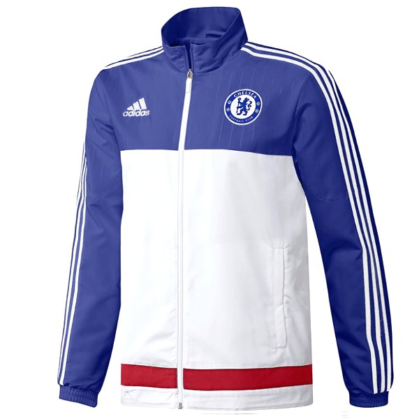 adidas×プレミアムリーグ　チェルシー　プルオーバー　M サッカーウェア チェルシー プレマッチジャケット 長袖 ADIDAS 【他商品同梱OK・送料