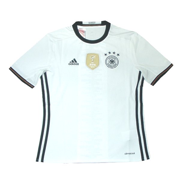 ドイツ代表 16 ホーム 半袖 ジュニアユニフォーム Adidas ユーロ16 完売モデル 次回入荷未定 欧州各国代表 fb バルボラフットボール Official Soccer Goods ユニフォーム マーキング サッカーグッズ