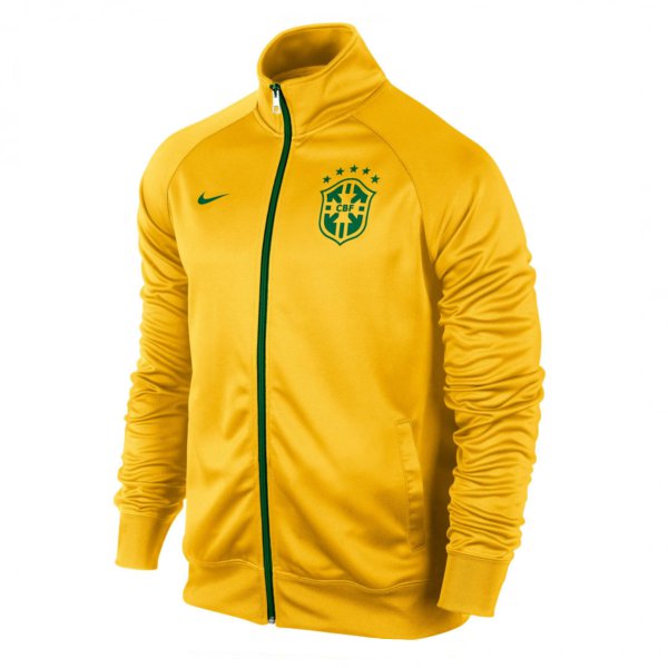 Nike ブラジル代表 ジャケット イエロー ブラジル代表 2014Core Trainer ジャケット 長袖 NIKE/イエロー 【他