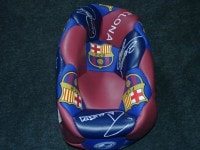 バルセロナ　チームオフィシャル　Nuskin サッカーボール　3号サイズ/選手サイン入り　【他商品同梱OK・送料無料商品】|その他オフィシャルプロダクト|完売モデル（次回入荷未定）