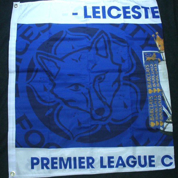 レスターシティ チームオフィシャル ラージサイズフラッグ 15シーズンチャンピオン 150cm 90cm 他商品同梱ok 送料無料商品 完売モデル 次回入荷未定 その他オフィシャルプロダクト fb バルボラフットボール Official Soccer Goods ユニフォーム