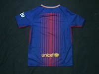 バルセロナ　17　ホーム　半袖　ジュニアユニフォーム　NIKE　2017シーズン