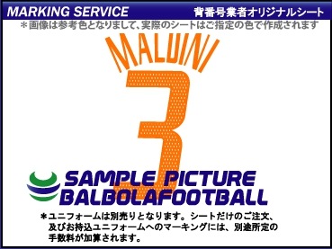 業者製＞ACミラン2002-2003タイプシート | セリエAのマーキング