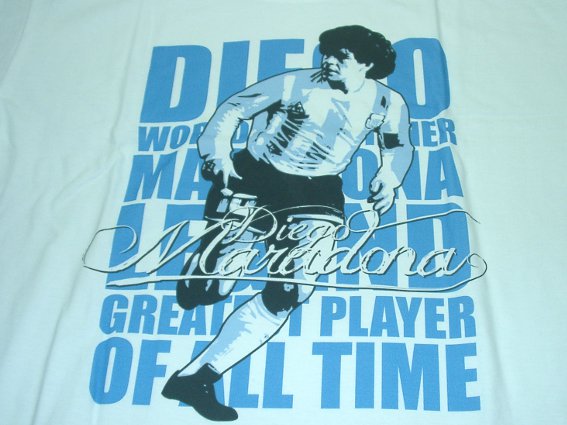 マラドーナ 10番 アルゼンチン Tシャツ マラドーナ ラップ 半袖 Tシャツ アルゼンチン サッカー