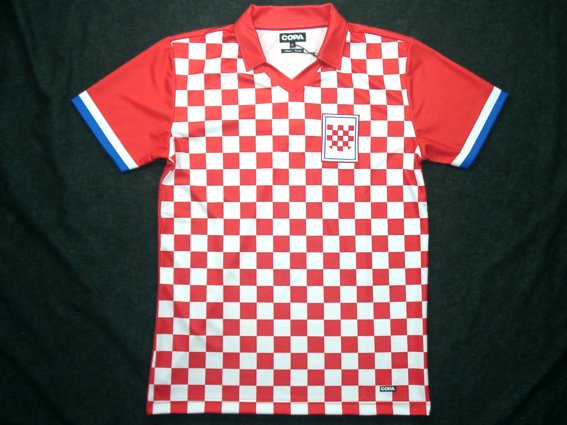 クロアチア代表 90s ユニフォーム unisport社製 クロアチア代表 1990 ホーム 半袖 ユニフォーム 復刻モデル
