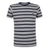 トッテナム　チームオフィシャル 80361 GRY/NVY Salt and Pepper Stripe  Tシャツ　半袖