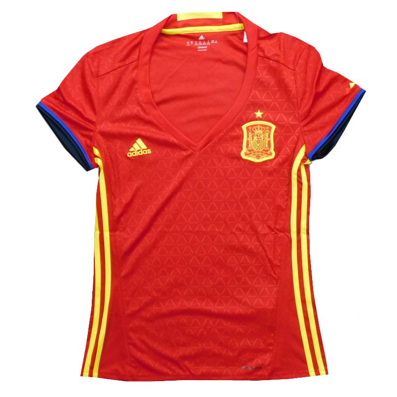 スペイン代表 16 ホーム 半袖 レディースユニフォーム Adidas ユーロ16 欧州各国代表 商品一覧 チーム名は50音順 スペイン代表 ユニフォーム fb バルボラフットボール Official Soccer Goods ユニフォーム マーキング サッカーグッズ