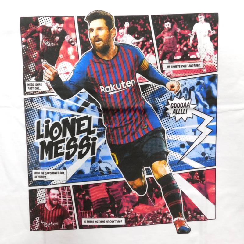 バルセロナ メッシ comic Tシャツ 半袖 RE-TAKE | アパレル類は2点以上