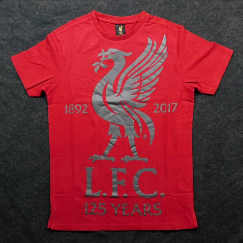 リバプール チームオフィシャル A8637 125周年Liverbird Tシャツ