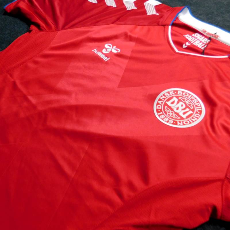 デンマーク代表 18 ホーム 半袖 ユニフォーム HUMMEL FIFAワールド