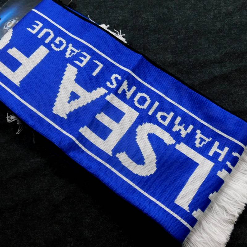 チェルシー チームオフィシャル UCL スカーフ 【他商品同梱OK・送料
