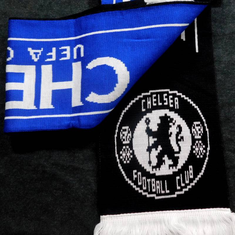 チェルシー チームオフィシャル UCL スカーフ 【他商品同梱OK・送料