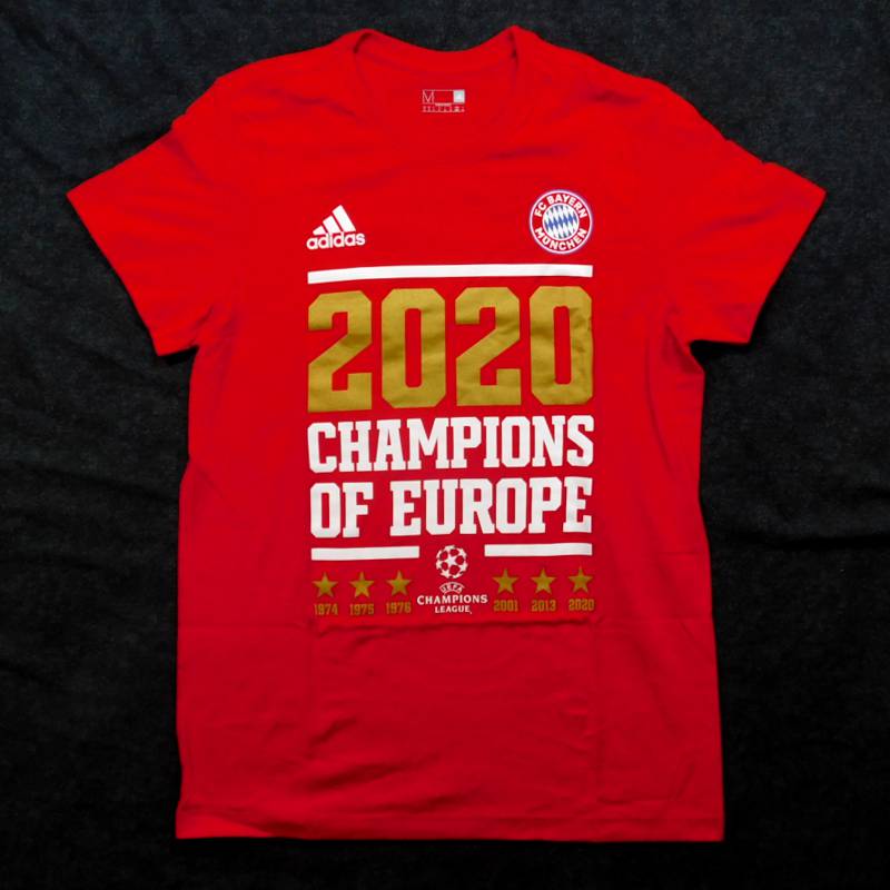 バイエルン チームオフィシャル H58214 2020CL優勝 Tシャツ 半袖