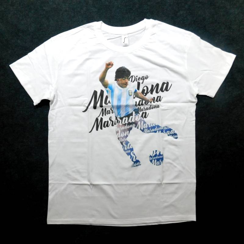 アルゼンチン代表 マラドーナ PNN-6448P Script Tシャツ 半袖 RE-TAKE