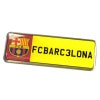 バルセロナ　チームオフィシャル　BDEPLICEBAR　License Plate　ピンバッジ