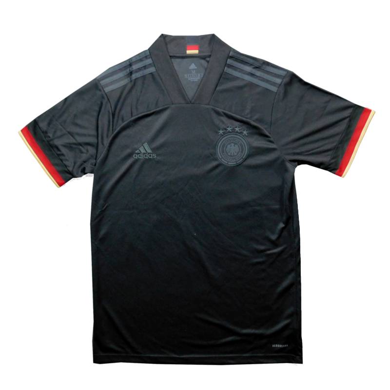 【adidas】ドイツ代表 ユニフォーム アウェー ブラック 2XL 美品 ドイツ代表 21 アウェイ 半袖 ユニフォーム ADIDAS ユーロ2020