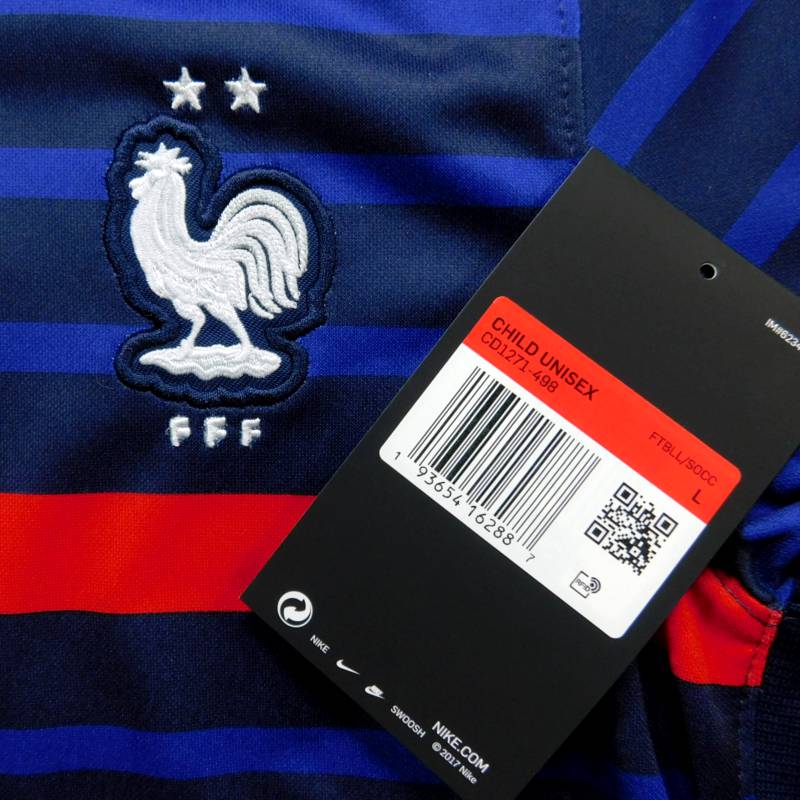 フランス代表 20 ホーム 半袖 ミニキット/ジュニアユニフォーム