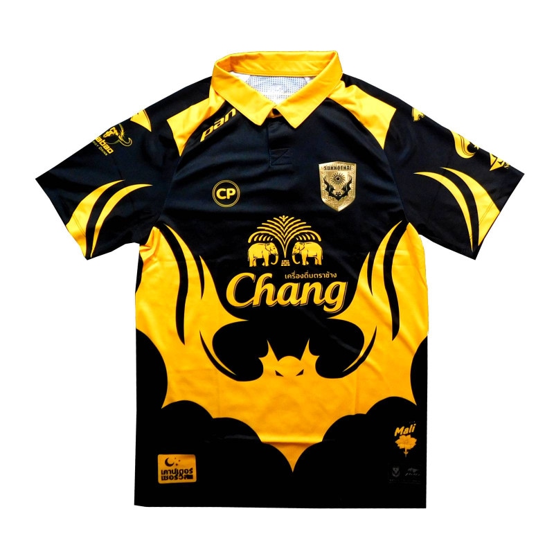 【タイ】サッカーシャツ タイ限定】サッカーシャツ タイ代表レプリカ仕様黒XL - メルカリ