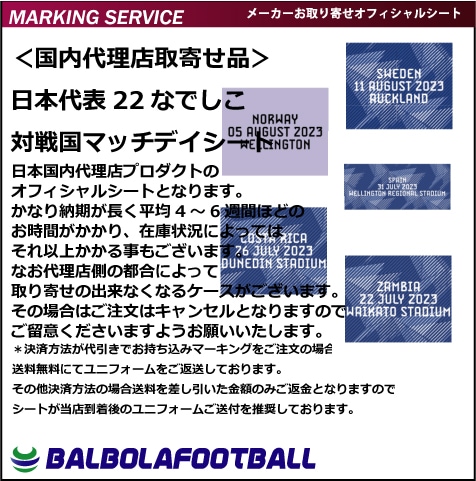 オフィシャル＞日本代表22なでしこ対戦国マッチデイシート | その他