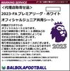 ＜オフィシャル＞2023-プレミアリーグジュニア共用シート（ホワイト・背番号無し・全選手対応可能）＊お取り寄せ品