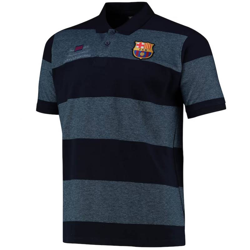 バルセロナ チームオフィシャル Tonal Stripe SINCE1899 ポロシャツ