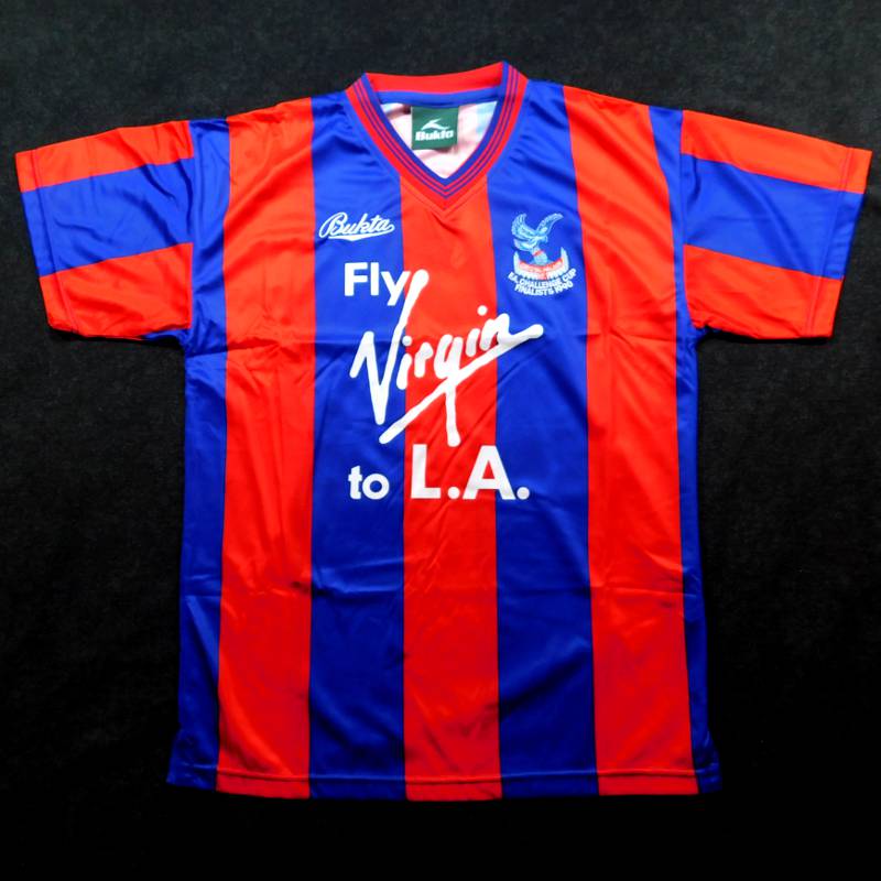 ★90s★ クリスタル・パレス 1990-91 ホーム ユニフォーム 1990-91 Crystal Palace Home Shirt - 8/10 - (L)