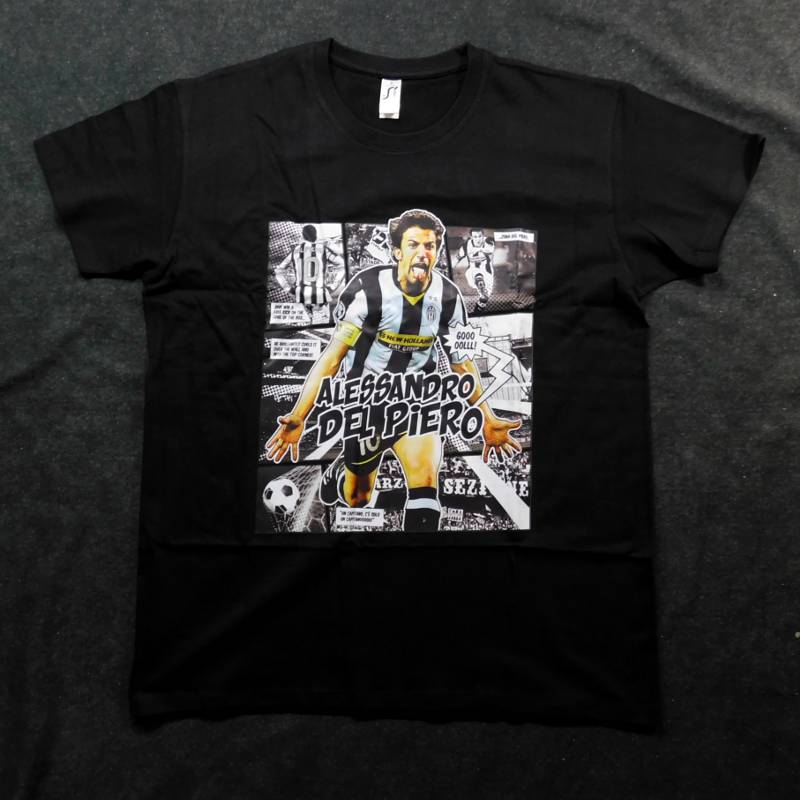 ユベントス デルピエロ BLACK-PNN-5832P comic Tシャツ 半袖 RE-TAKE