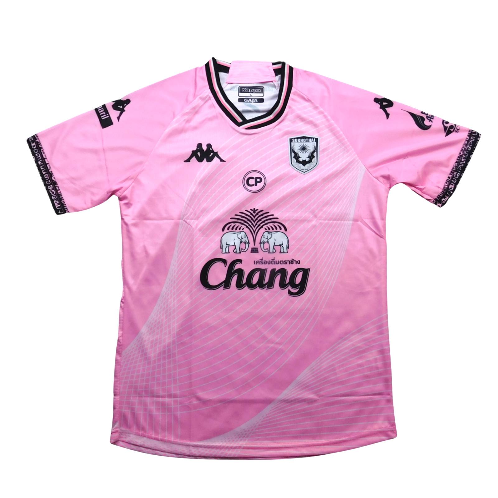 【未使用】grand sport　タイ代表　ユニフォーム　XL　ピンク　サッカー ji6817-1.jpg
