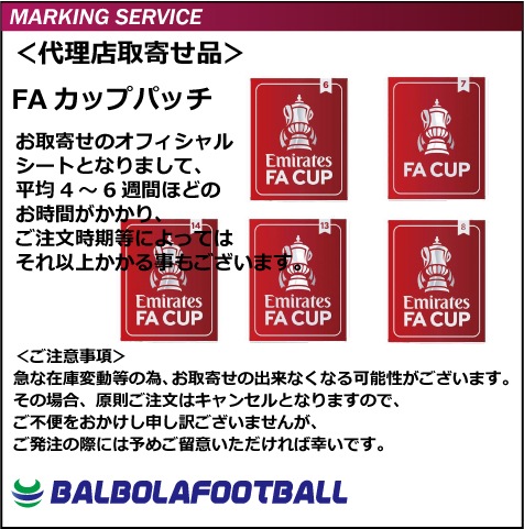 パッチ＞FAカップパッチ＊お取り寄せ品 | プレミアリーグのマーキング
