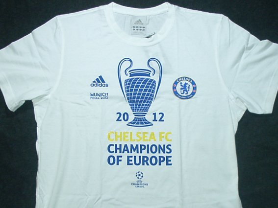 チェルシー　2012チャンピオンズリーグ優勝記念Tシャツ　新品 チェルシー 2012チャンピオンズリーグ優勝記念Tシャツ 半袖