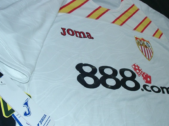 セビージャ 08 ホーム・カップ戦用モデル 半袖 ユニフォーム JOMA