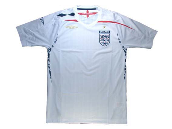 サッカー　半袖 ユニフォーム　イングランド代表　7番 ベッカム　白 ベッカム ユニフォーム 7番 BECKHAM02VSBRAZIL決勝戦半袖