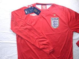 イングランド代表 06 アウェイ 長袖 ユニフォーム UMBRO | 完売モデル