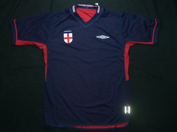 umbro イングランド代表 02/03 ユニフォーム アウェイ 半袖 #7