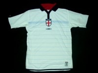 イングランド代表　03 ホーム　半袖　ユニフォーム　UMBRO|欧州各国代表|完売モデル（次回入荷未定）