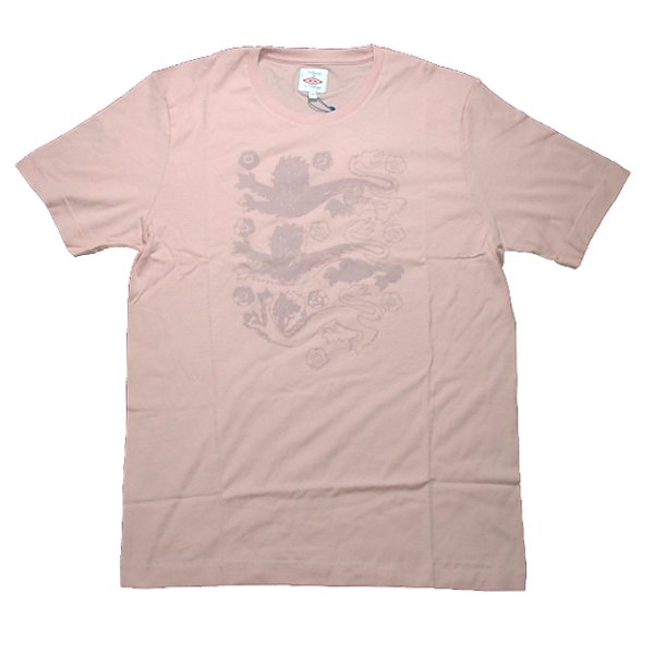 イングランド代表 スリーライオンTシャツ 半袖 UMBRO ＜シルバーピンク