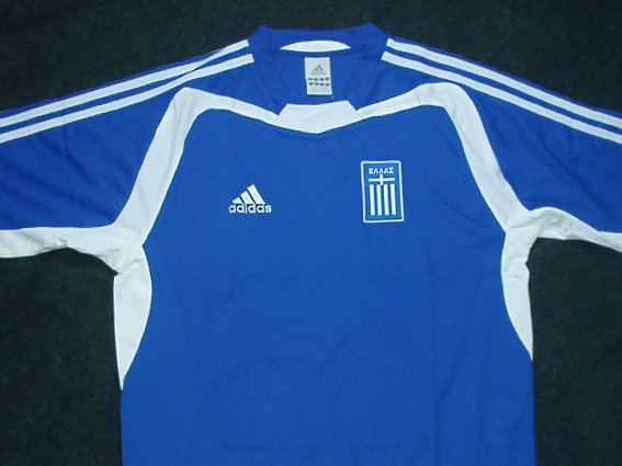 2004(H) ギリシャ代表　ユニフォーム　半袖 ギリシャ代表 2004 adidas ホーム半袖 ユニフォーム | Qoly