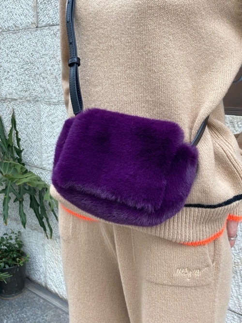 SILNA　MINACOLO　エコファー　ショルダー　バッグ　GREEN/PURPLE/BLACK　SB1117　シルナ　ミナコロ