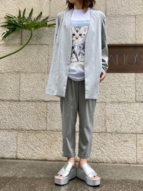 MARECHAL TERRE マルシャルテル 新定番 テーパードパンツ BEIGE／GREY