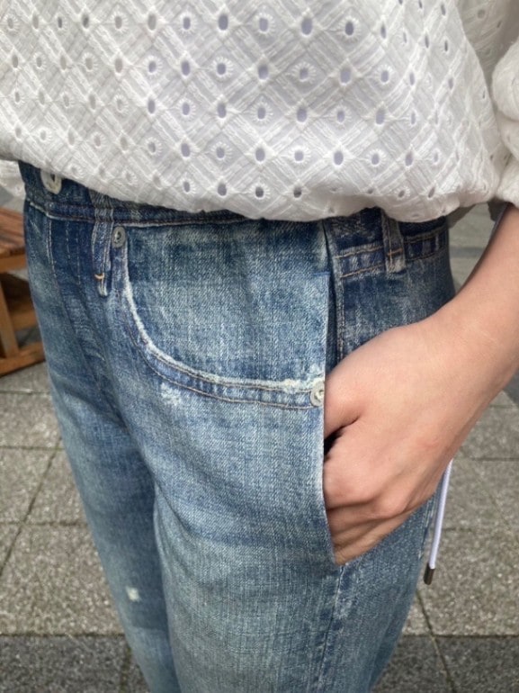 rag&bone ミラマー デニム風 トロンプルイユ ジョガーパンツ GLASSHILL