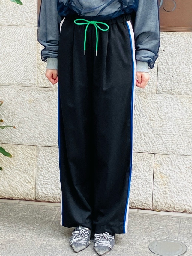 MARECHAL TERRE マルシャルテル サイドラインウエストゴムワイドパンツ