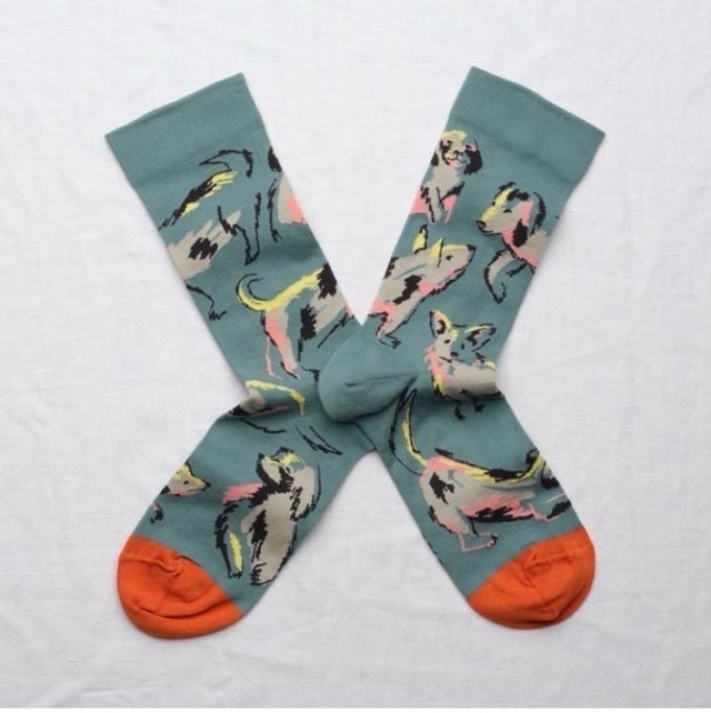 Bonne Maison　ボンヌ メゾン  架空の物語 SOCKS ソックス　Chiens Arctique   FC801